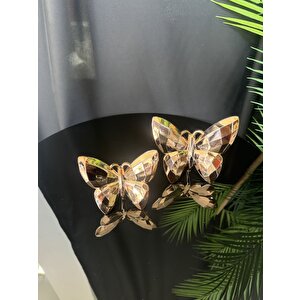 Halcyon Dekoratif Kelebek Bronz