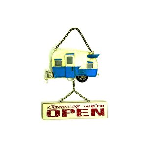 Dekoratif Metal Kapı Yazısı Karavan Vintage Dekoratif Hediyelik