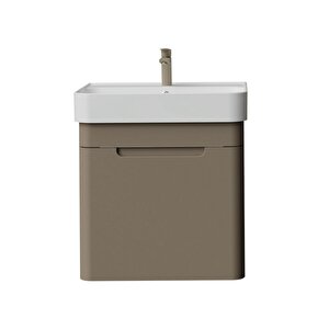 Colorit Lavabo Dolabı 60cm Cappuccino - Çekmeceli