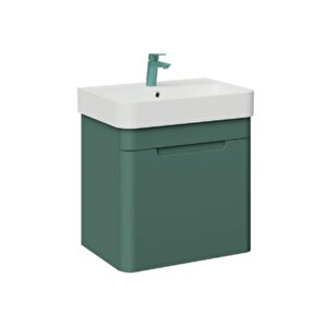 Colorit Lavabo Dolabı 60cm Nil Yeşili - Kapaklı