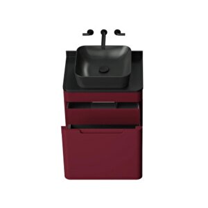 Colorit Lavabo Dolabı 60cm Berry - Çekmeceli