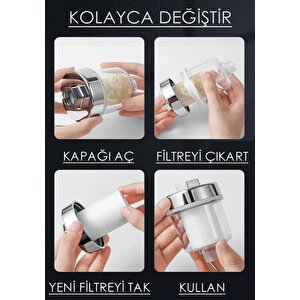 Su Arıtma Filtresi-duş Ve Banyo Için Kireç Önleyici Pamuk Filtre