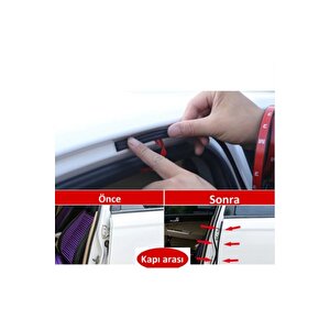 Contacall Toz Fitili 3 Metre Oto Kapı-kaput-bagaj-su-ses Toz Yalıtım Fitili