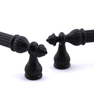 10 Adet Şah Kulp Mobilya Mutfak Dolabı Çekmece Dolap Kulpları Kapak Kulpu Kulbu Siyah 192 Mm Metal