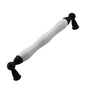 Domaniç Porselen Mat Siyah Kulp 160 Mm Mobilya Çekmece Mutfak Dolabı Dolap Kapak Kulplar Kulb Kulpu