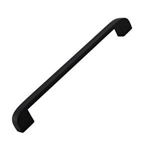 Zehra (192 Mm - 19.2 Cm) Mat Siyah Metal Mobilya Mutfak Çekmece Dolap Dolabı Kulbu Kulpu Kulpları
