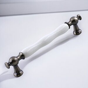 Aruh Porselen Antik Nikel Kulp 160 Mm Mobilya Çekmece Mutfak Dolabı Dolap Kapak Kulpları Kulb Kulpu