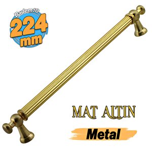 Osmanlı Metal Çizgili Altın Kulp 224 Mm 22.4 Cm Mobilya Çekmece Mutfak Dolabı Dolap Kapak Kulb Kulpu