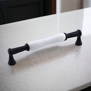 Anav Porselen Kulp 160 Mm Mobilya Çekmece Mutfak Dolabı Dolap Kapak Kulpları Kulb Kulpu Siyah
