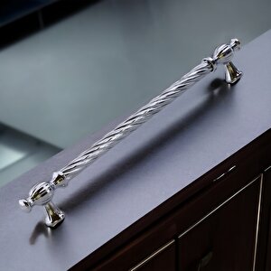 Burma Metal Gümüş Kulp 224 Mm Mobilya Çekmece Mutfak Dolabı Dolap Kapak Kulpları Kulb Kulpu 22.4 Cm