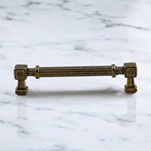 Talas 128 Mm Çizgili Metal Antik Sarı Kulp Mobilya Çekmece Mutfak Dolabı Dolap Kulpları Kulb 12.8 Cm