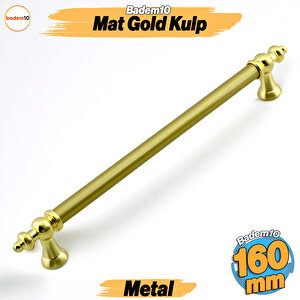 Osmanlı Mat Gold Altın Kulp 160 Mm Mobilya Çekmece Mutfak Dolabı Dolap Kapak Kulpları Kulb Kulpu