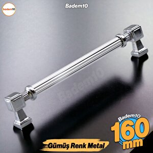 Talas Metal Gümüş Kulp 160 Mm -16 Cm Mobilya Çekmece Mutfak Dolabı Dolap Kapak Kulpları Kulb Kulpu