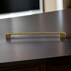 Radus 10 Adet Antik Sarı Metal Kulp 224 Mm 22.4 Cm Mobilya Çekmece Mutfak Dolap Kulpları Kulbu Kulpu