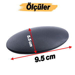 Damla 10 Adet 64 Mm - 6.4 Cm Siyah Çekmece Mutfak Mobilya Dolabı Dolap Kulpu Kulbu  Plastik Kulpları