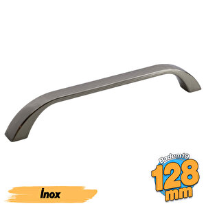 Göksu (128 Mm - 12.8 Cm) İnox Metal Mobilya Mutfak Çekmece Dolap Dolabı Kapak Kulbu Kulpu Kulpları