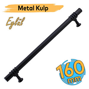 Eylül (160 Mm - 16 Cm) Siyah Metal Mobilya Mutfak Çekmece Dolap Dolabı Kapak Kulbu Kulpu Kulpları