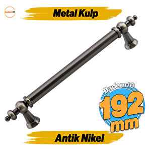Osmanlı (192 Mm  19.2 Cm) Antik Nikel Metal Mobilya Mutfak Çekmece Dolap Dolabı Kulbu Kulpu Kulpları