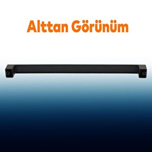 10 Adet Bihter Mobilya Mutfak Dolabı Çekmece Dolap Kapak Kulpu Kulbu Metal Siyah (224 Mm-22.4 Cm)