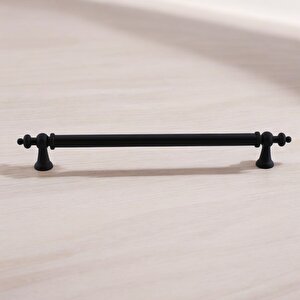 Osmanlı (160 Mm - 16 Cm) Mat Siyah Metal Mobilya Mutfak Çekmece Dolap Dolabı Kulbu Kulpu Kulpları