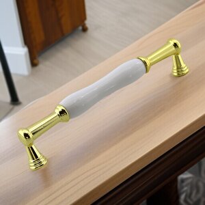Anav Porselen Gold Altın Kulp 160 Mm Mobilya Çekmece Mutfak Dolabı Dolap Kapak Kulplar Kulb Kulpu