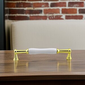 Anav Porselen Gold Altın Kulp 160 Mm Mobilya Çekmece Mutfak Dolabı Dolap Kapak Kulplar Kulb Kulpu