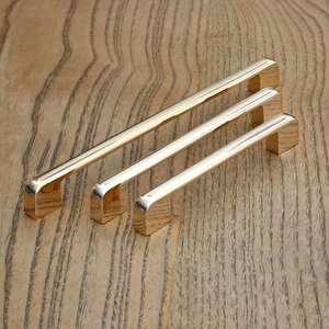 10 Adet Arel Kulp Mobilya Mutfak Dolabı Çekmece Dolap Kulp Kapak Kulpu Kulbu Gold Altın 160 Mm Metal