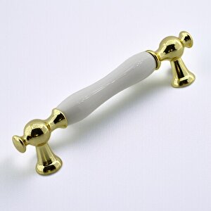 Aruh Porselen Gold Altın Kulp 128 Mm Mobilya Çekmece Mutfak Dolabı Dolap Kapak Kulplar Kulb Kulpu