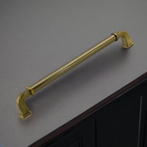 Alfa Metal Antik Sarı Kulp 224 Mm Mobilya Çekmece Mutfak Dolabı Dolap Kapak Kulpları Kulb Kulpu