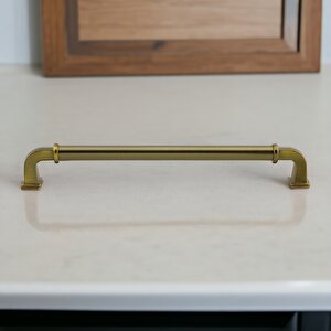 Alfa Metal Antik Sarı Kulp 224 Mm Mobilya Çekmece Mutfak Dolabı Dolap Kapak Kulpları Kulb Kulpu