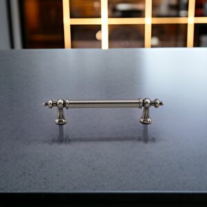 Osmanlı Antik Nikel Metal Kulp 128 Mm Mobilya Çekmece Mutfak Dolabı Dolap Kapak Kulpları Kulb Kulpu