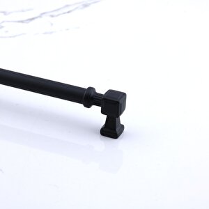 Talas 128 Mm Düz Si̇yah Metal Kulp Mobilya Çekmece Mutfak Dolabı Dolap Kulpları Kulb 12.8 Cm