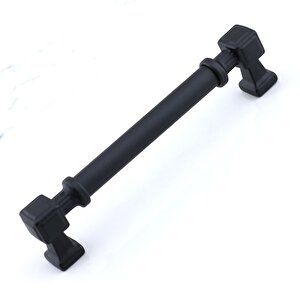 Talas 128 Mm Düz Si̇yah Metal Kulp Mobilya Çekmece Mutfak Dolabı Dolap Kulpları Kulb 12.8 Cm