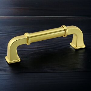 Alfa Metal Mat Gold Altın Kulp 96 Mm Mobilya Çekmece Mutfak Dolabı Dolap Kapak Kulpları Kulb Kulpu