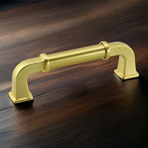 Alfa Metal Mat Gold Altın Kulp 96 Mm Mobilya Çekmece Mutfak Dolabı Dolap Kapak Kulpları Kulb Kulpu