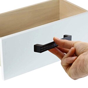 10 Adet Bihter Desenli Mobilya Mutfak Dolabı Çekmece Dolap Kulpu Kulpları Kulbu Siyah 128 Mm Metal