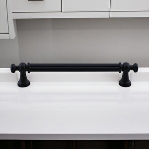 Selçuklu Siyah Metal Kulp 192 Mm Mobilya Çekmece Mutfak Dolabı Dolap Kapak Kulpları Kulb Kulpu