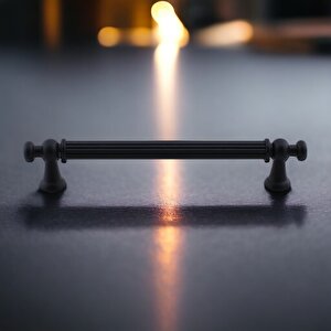 Selçuklu Siyah Metal Kulp 192 Mm Mobilya Çekmece Mutfak Dolabı Dolap Kapak Kulpları Kulb Kulpu
