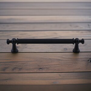 Selçuklu Siyah Metal Kulp 192 Mm Mobilya Çekmece Mutfak Dolabı Dolap Kapak Kulpları Kulb Kulpu