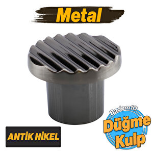 Melen Antik Nikel Kulp Düğme Tek Vidalı Çekmece Mutfak Mobilya Dolabı Dolap Kulpu Kulbu Metal Kulp