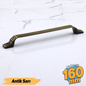 Can Antik Sarı Metal Kulp 160 Mm 16 Cm Mobilya Çekmece Mutfak Dolabı Dolap Kulpları Kulbu Kulpu