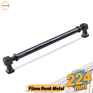Talas Füme Metal Kulp 224 Mm - 22.4 Cm Mobilya Çekmece Mutfak Dolabı Dolap Kulpları Kulbu Kulpu