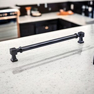 Talas Füme Metal Kulp 224 Mm - 22.4 Cm Mobilya Çekmece Mutfak Dolabı Dolap Kulpları Kulbu Kulpu