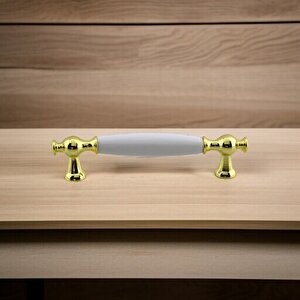 Arnas Porselen Gold Altın Kulp 128 Mm Mobilya Çekmece Mutfak Dolabı Dolap Kapak Kulplar Kulb Kulpu