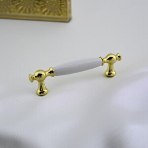 Arnas Porselen Gold Altın Kulp 128 Mm Mobilya Çekmece Mutfak Dolabı Dolap Kapak Kulplar Kulb Kulpu