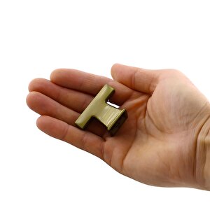 Gediz Antik Sarı Kulp Düğme Tek Vidalı Çekmece Kulbu Metal Kulplar Mutfak Mobilya Dolabı Dolap Kulp