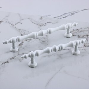 Nilay Beyaz Metal Kulp 128 Mm -12.8 Cm Mobilya Çekmece Mutfak Dolabı Dolap Kulpları Kulbu Kulpu