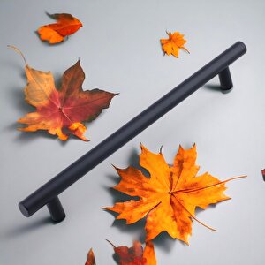 Çubuk 10 Adet Siyah Metal Kulp ( 512  Mm-51.2 Cm) Mobilya Mutfak Çekmece Dolabı Kulpu Kulbu Kulpları