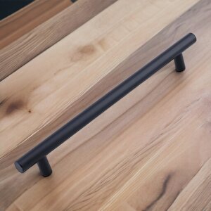 Çubuk 10 Adet Siyah Metal Kulp ( 512  Mm-51.2 Cm) Mobilya Mutfak Çekmece Dolabı Kulpu Kulbu Kulpları