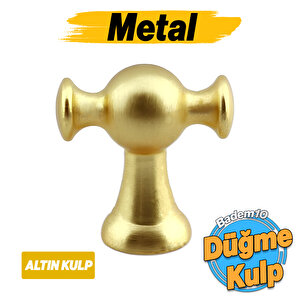 Manolya Mat Altın Kulp Düğme Tek Vidalı Çekmece Kulbu Kulpları Mutfak Mobilya Dolabı Dolap Kulpu